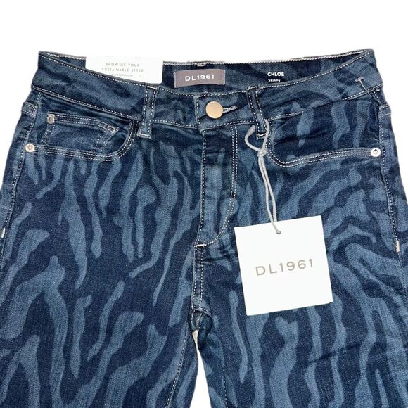DL1961 NWT Kids’ Chloe Skinny Jean Size 14 - Picture 3 of 6